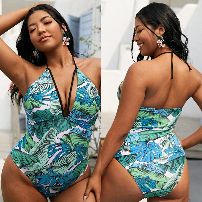 Plus Size One-Piece Swimsuit Plus Size One-Piece Swimsuit