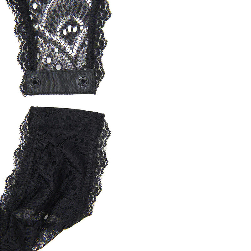 Plus Size See-through Underwire Lace Lingerie - Plus Size XL-4XL - View 8