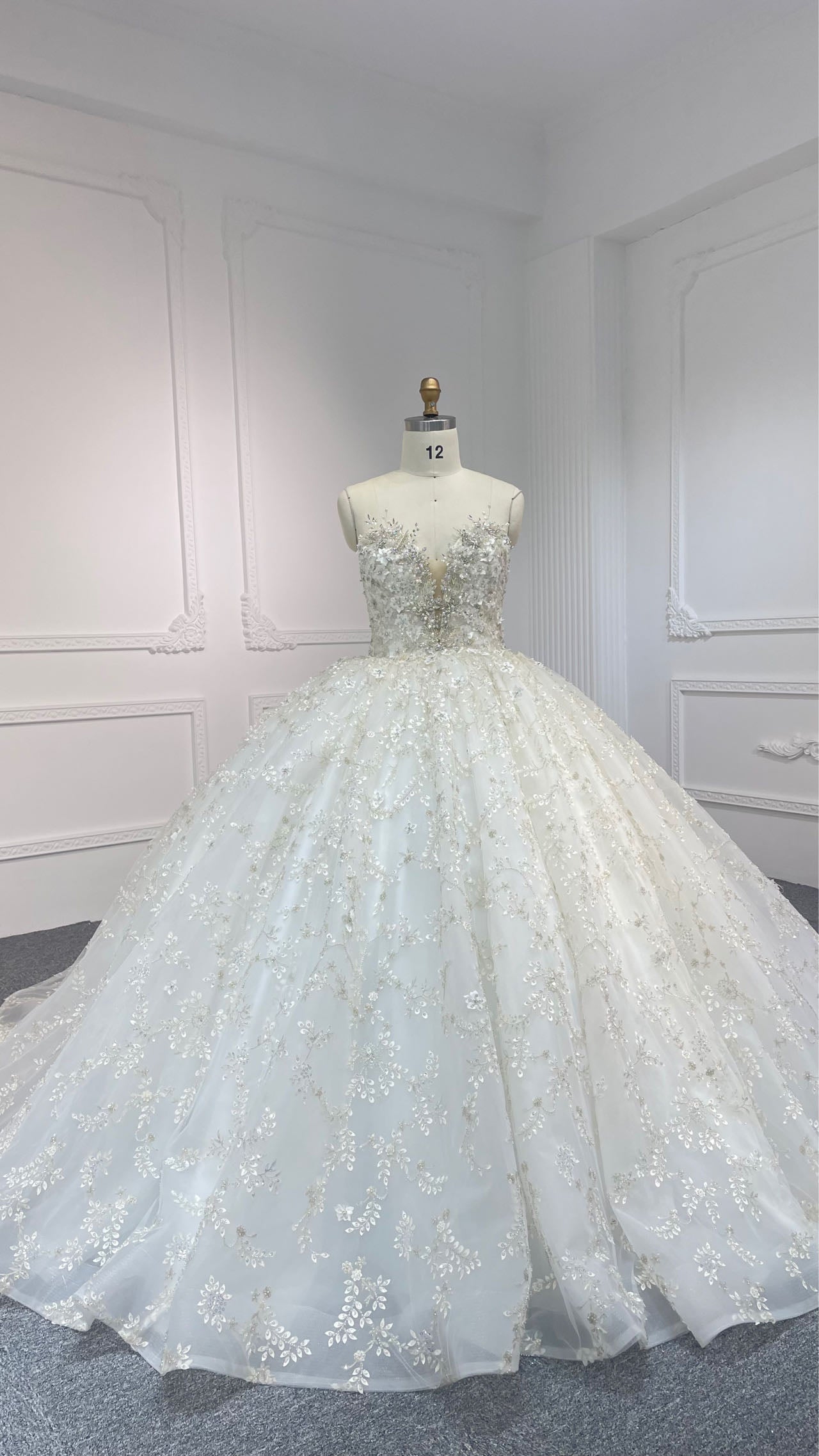 Plus Size Strapless Ball Gown with Diamond Beading Plus Size Strapless Ball Gown with Diamond Beading