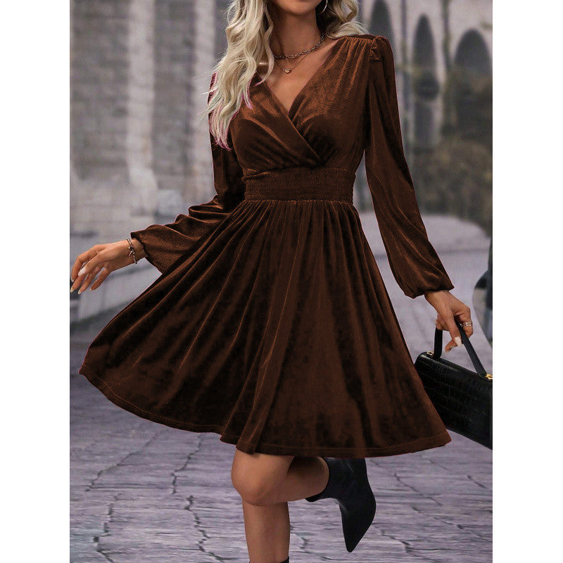 Plus Size Fashionable Commuter Long Sleeve Midi Dress Plus Size Fashionable Commuter Long Sleeve Midi Dress