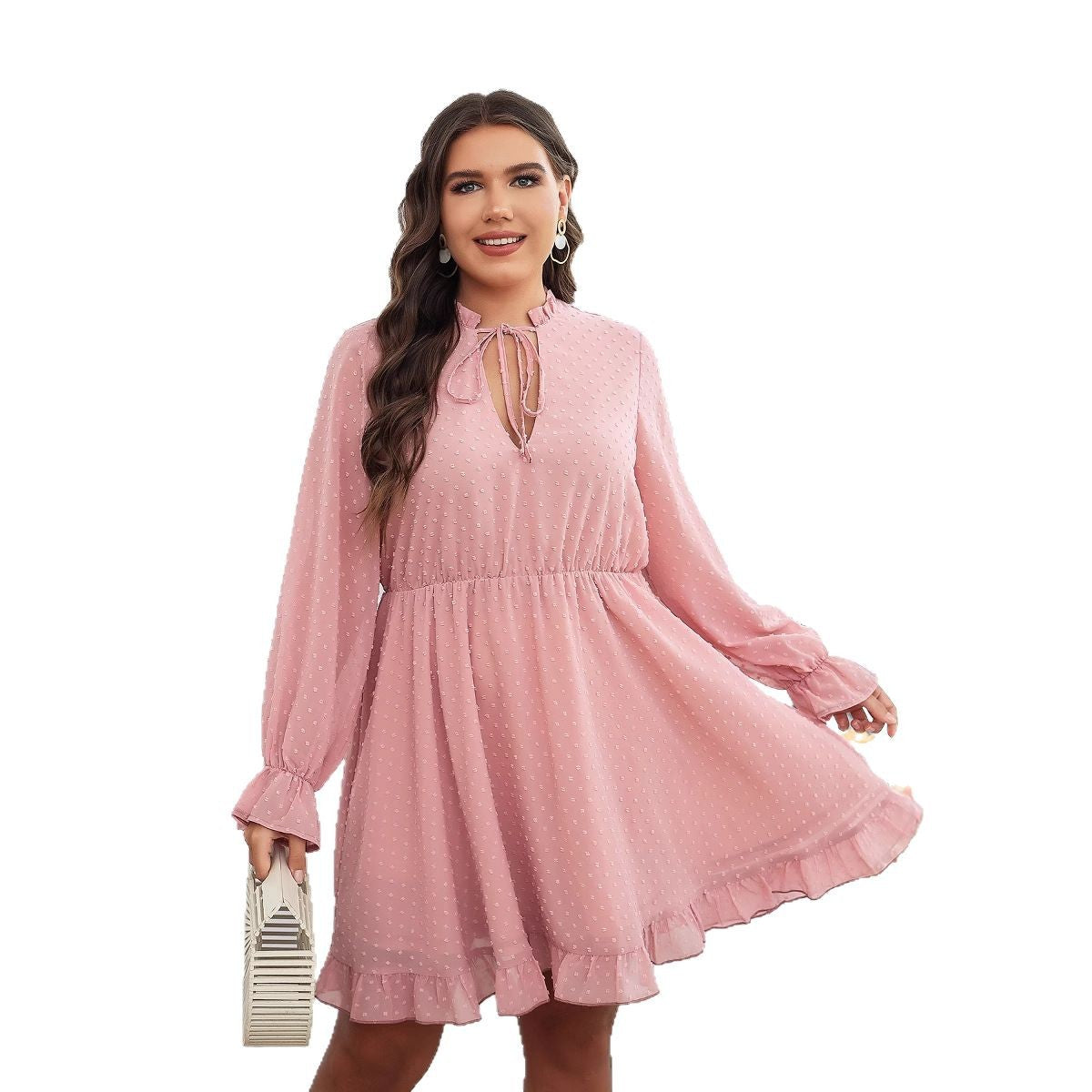 Plus Size Elegant Flared Long Dress Plus Size Elegant Flared Long Dress