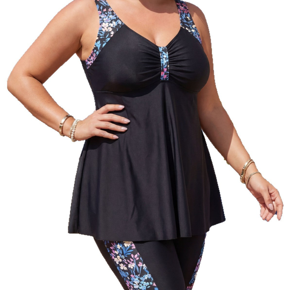 Swimsuit Split Swimsuit Skirt Flat Pants Tankini Small Floral Swimsuit Split Swimsuit Skirt Flat Pants Tankini Small Floral