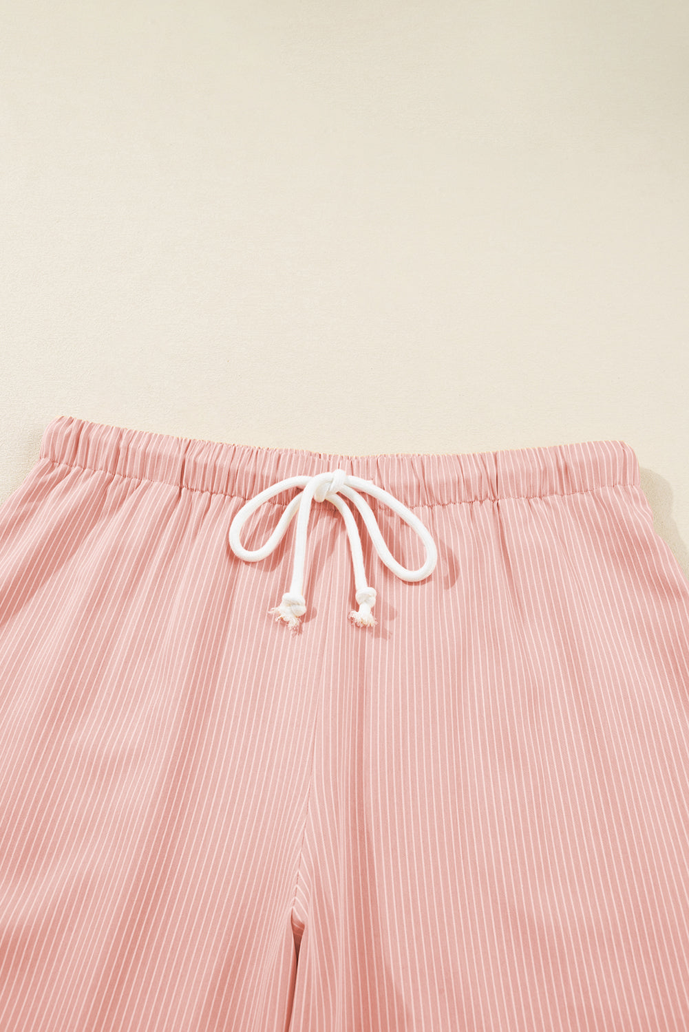 Plus Size Pink Stripe Drawstring Loose Pants Plus Size Pink Stripe Drawstring Loose Pants