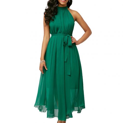 Plus Size Summer Pleated Chiffon Sleeveless Maxi Dress Plus Size Summer Pleated Chiffon Sleeveless Maxi Dress