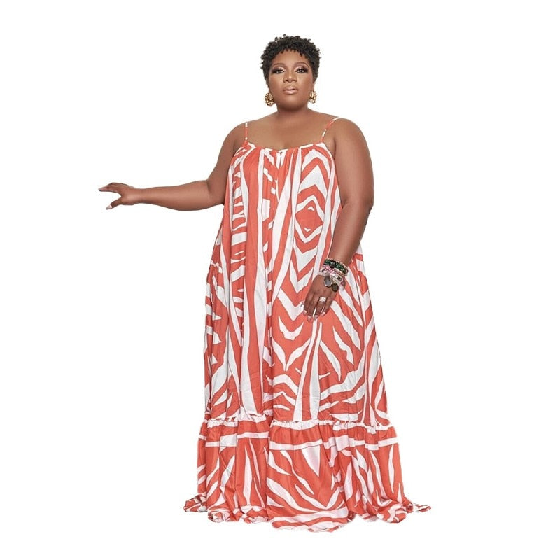 Plus Size Halter Beach Dress L-5XL Plus Size Halter Beach Dress L-5XL