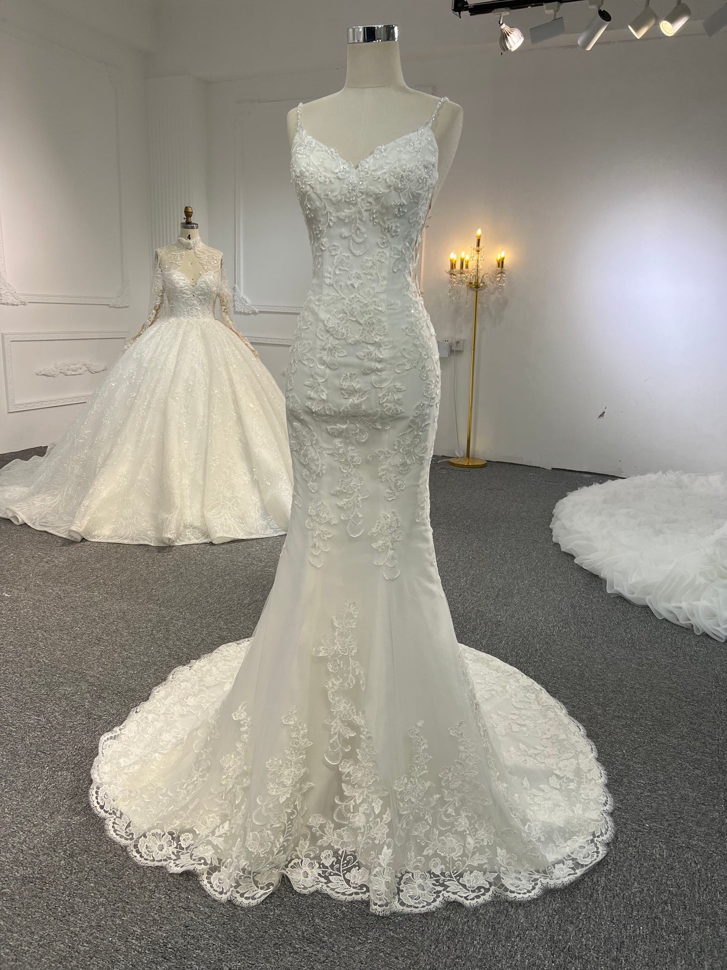 Plus Size Sexy Suspender Mermaid Wedding Dress Plus Size Sexy Suspender Mermaid Wedding Dress