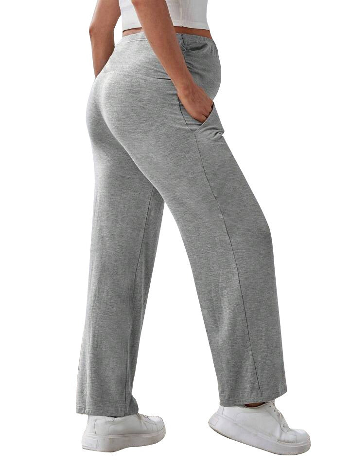 Plus Size Maternity Straight Leg Pants Adjustable Plus Size Maternity Straight Leg Pants Adjustable