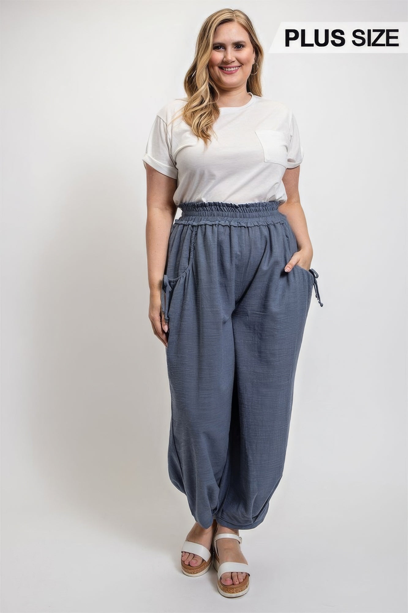 Voluminous Relaxed Fit Pant With Side Pocket - Plus Size Clothing Voluminous Relaxed Fit Pant With Side Pocket - Plus Size Clothing