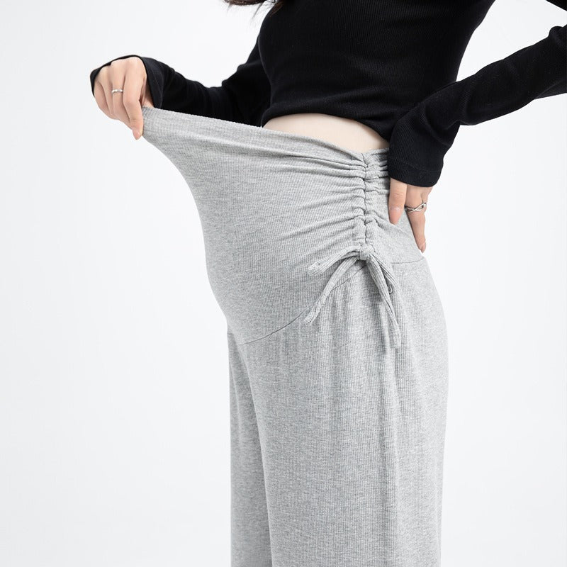 Plus Size Maternity Wide Leg Drawstring Pants Plus Size Maternity Wide Leg Drawstring Pants