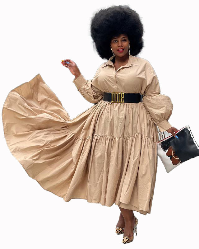 Plus Size Solid Loose Dress Plus Size Solid Loose Dress