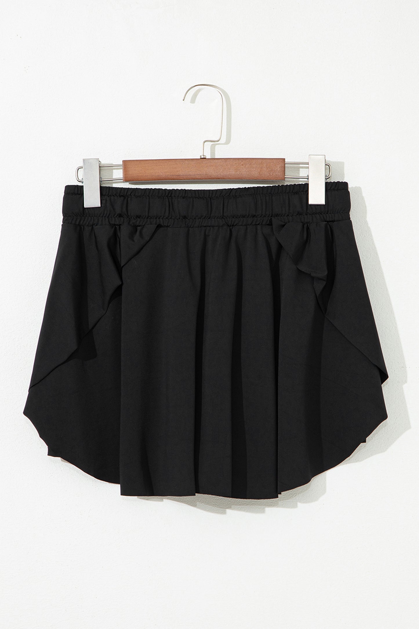 Plus Size Drawstring Waist Flared Tennis Skort Plus Size Drawstring Waist Flared Tennis Skort