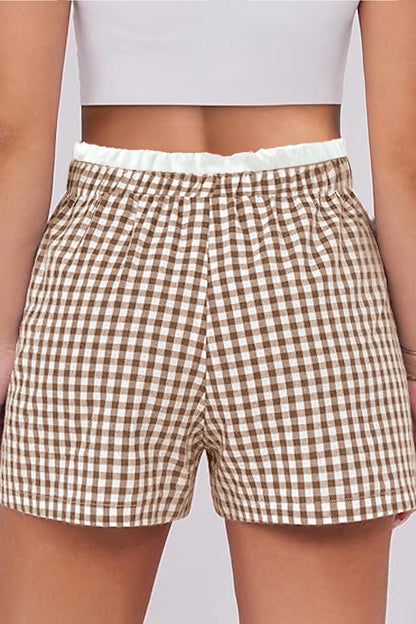 Plus Size Plaid Print Shorts - Plus Size XL-4XL - View 9