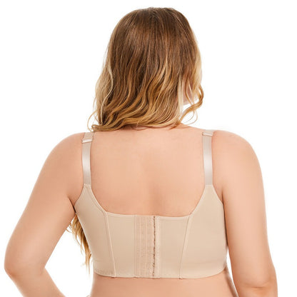 Plus Size Underwire Bra with Back Beauty Support - Plus Size Clothing