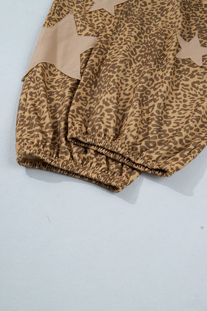 Plus Size Leopard Print Western Star Jogger Pants - Plus Size XL-4XL - View 6