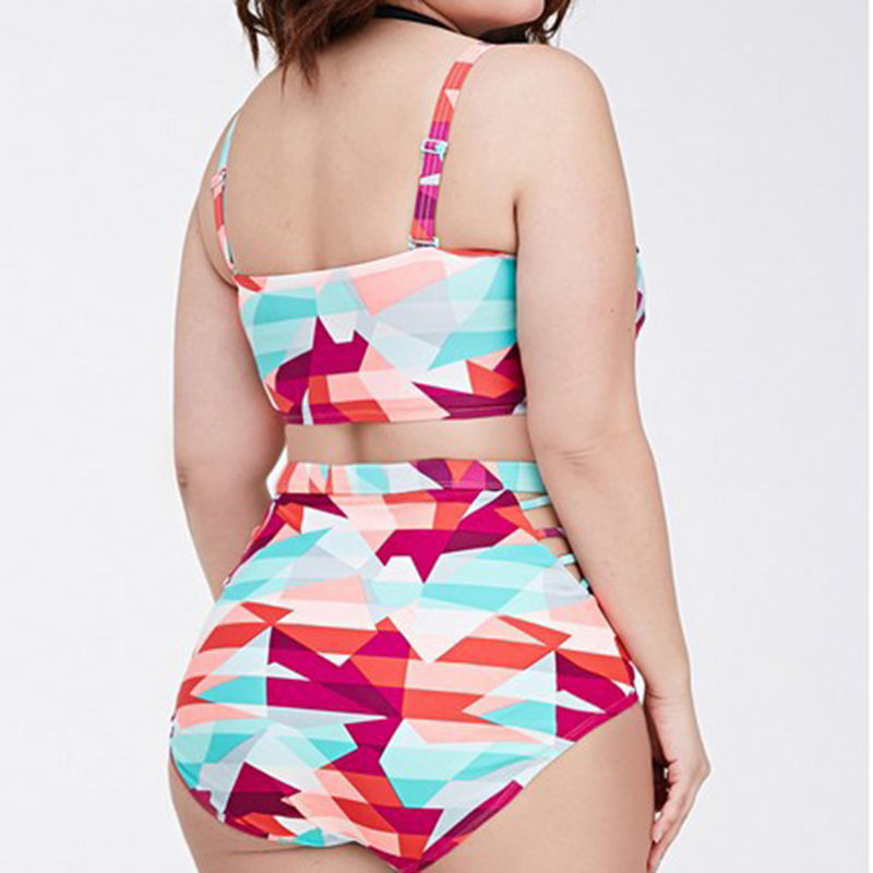 Plus Size High Waist Bikini Swimwear