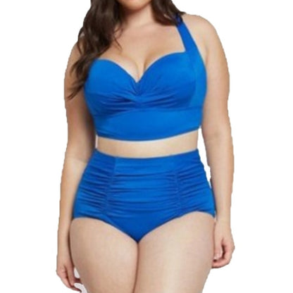 Plus Size High Waist Flower Print Bikini - Plus Size XL-4XL - View 8