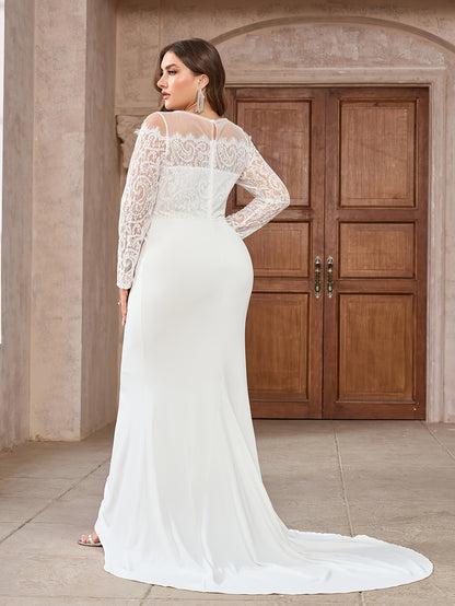 Plus Size Elegant Bridal Gown - Plus Size XL-4XL - View 2