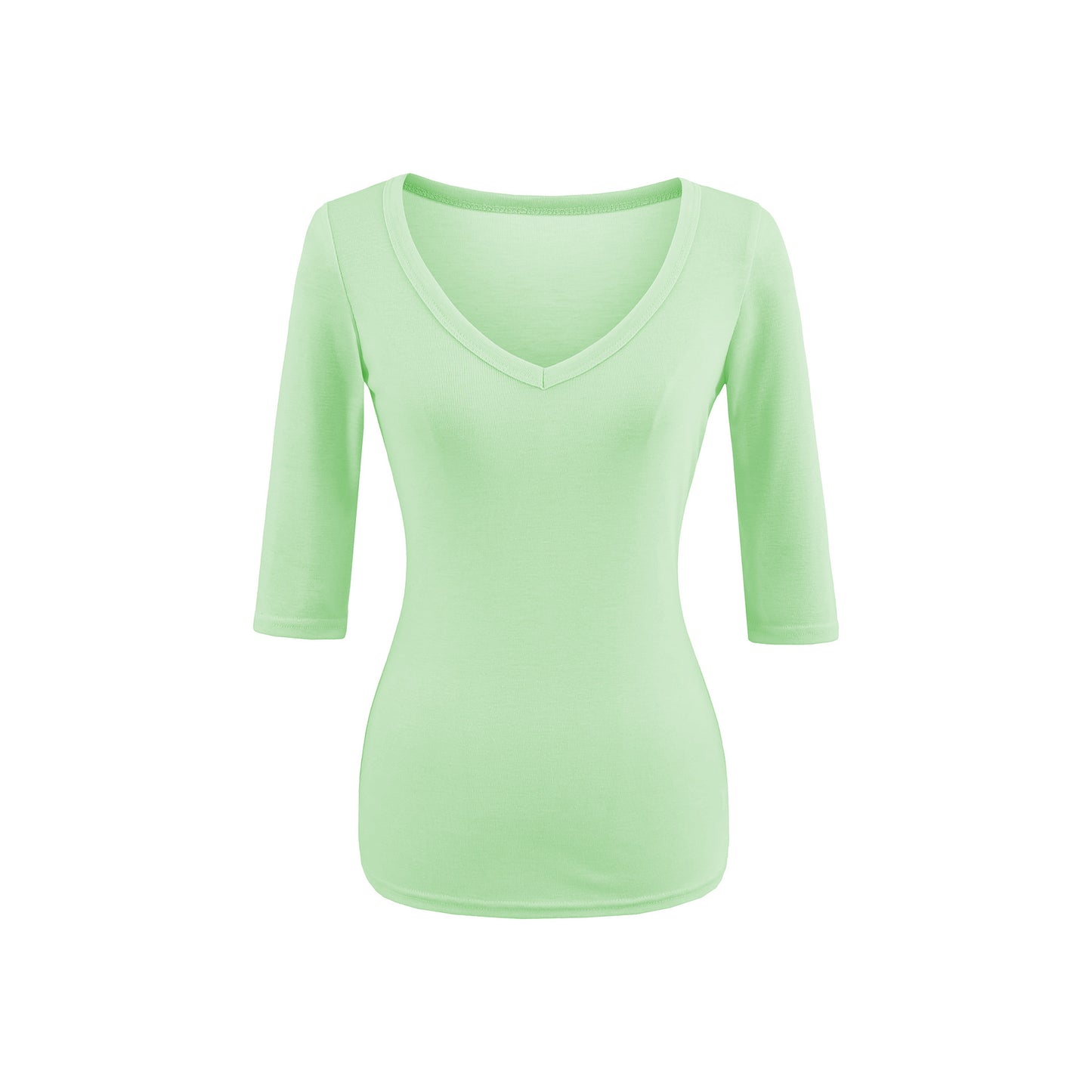 Plus Size V-Neck Short Sleeve T-Shirt