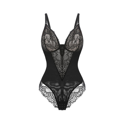 Plus Size Lace Shapewear Bodysuit - Plus Size XL-4XL - View 5