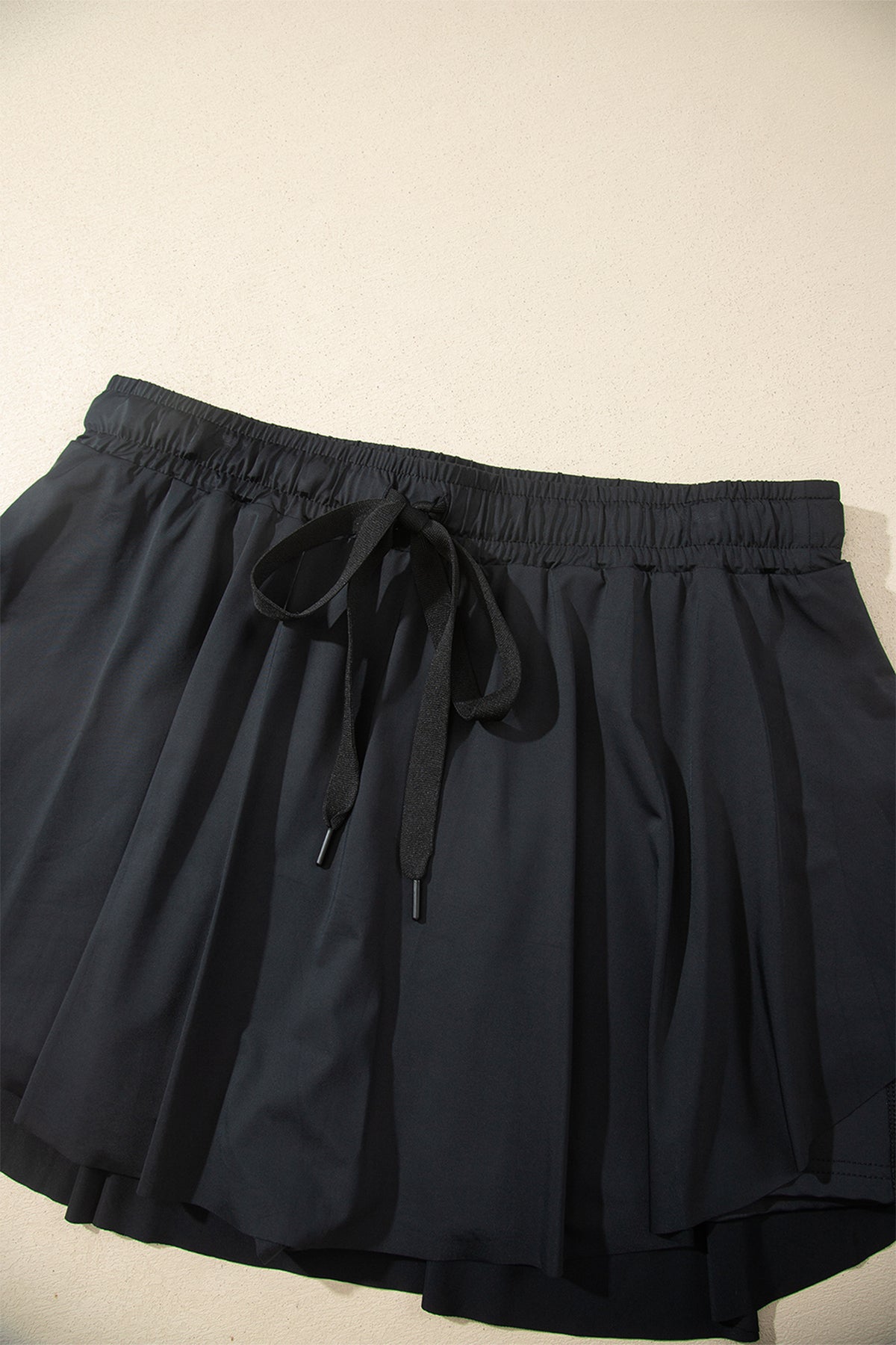 Plus Size Drawstring Waist Flared Tennis Skort - Plus Size Clothing