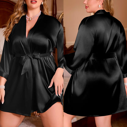 Plus Size Comfortable Bathrobe Loungewear