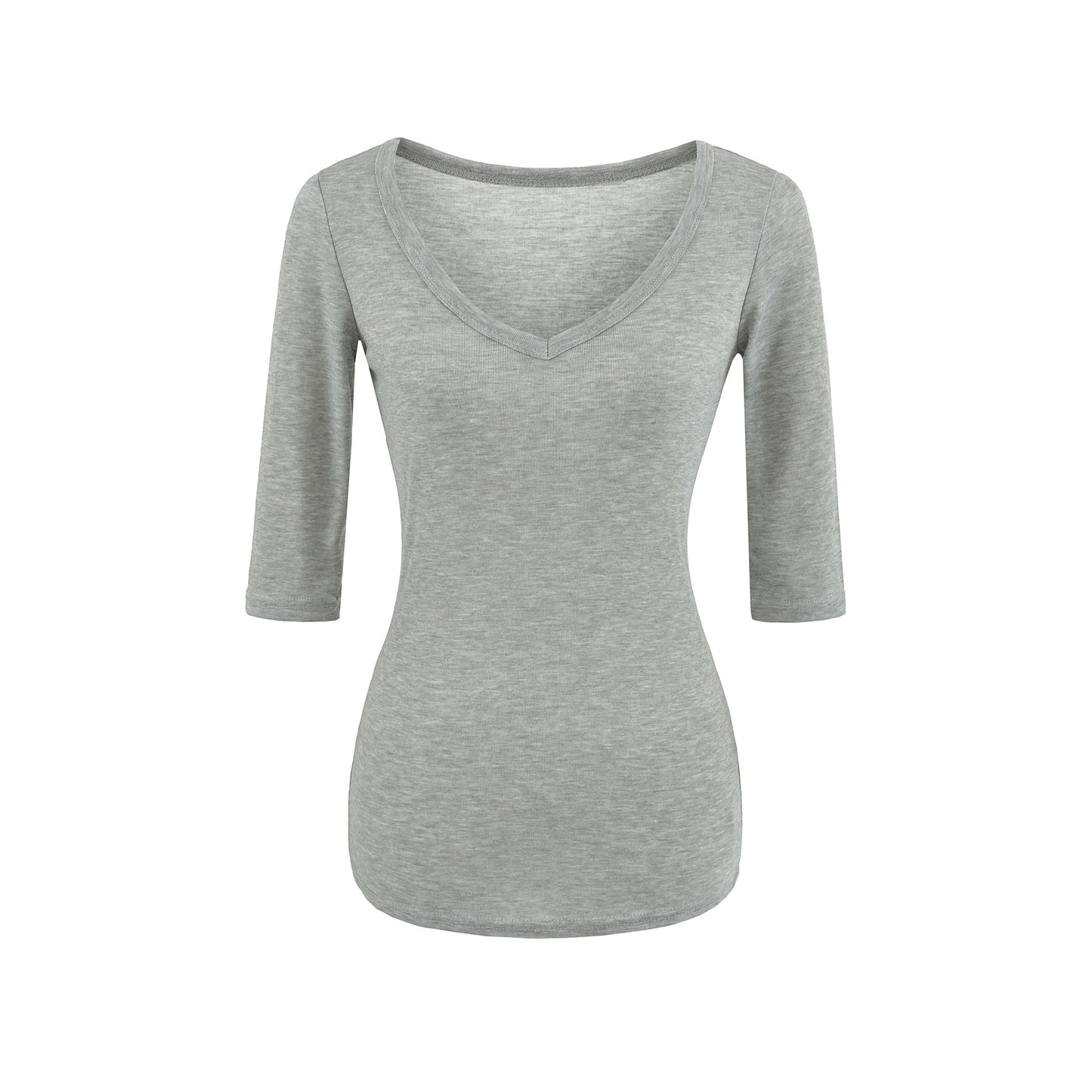 Plus Size V-Neck Short Sleeve T-Shirt