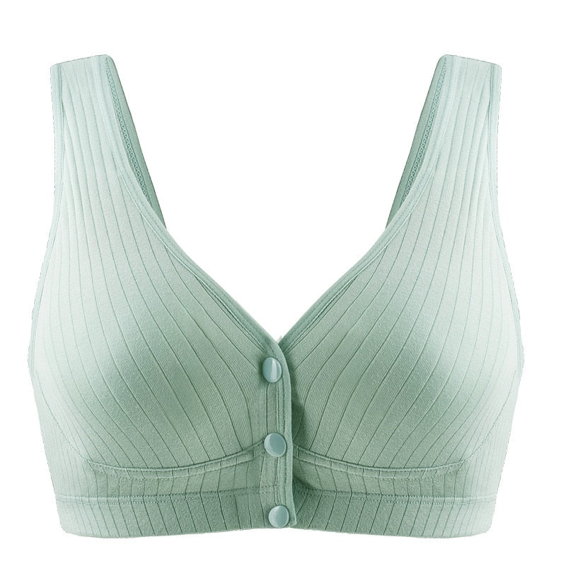 Plus Size Cotton Nursing Bra Breathable Breastfeeding