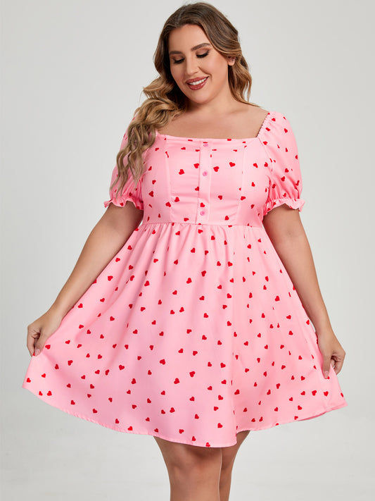 plus-size-commuter-square-collar-dress