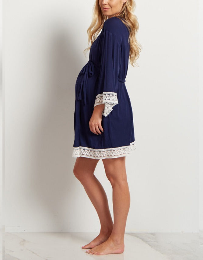 Plus Size Lace Cardigan with 3/4 Sleeves