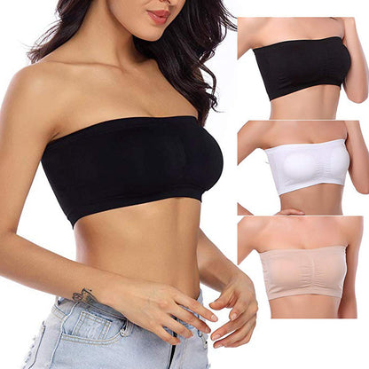 Plus Size Double Layer Strapless Chest Wrap - Plus Size XL-4XL - View 2