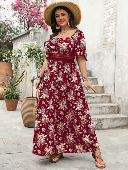 plus-size-vintage-square-neck-dress