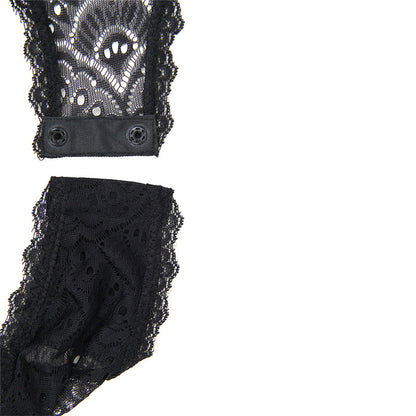 Plus Size See-through Underwire Lace Lingerie - Plus Size XL-4XL - View 8
