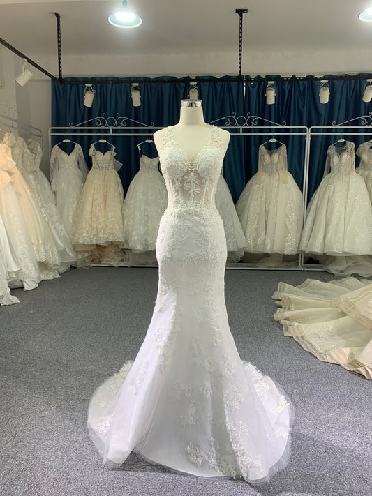 Plus Size Mermaid Wedding Dress - Plus Size XL-4XL