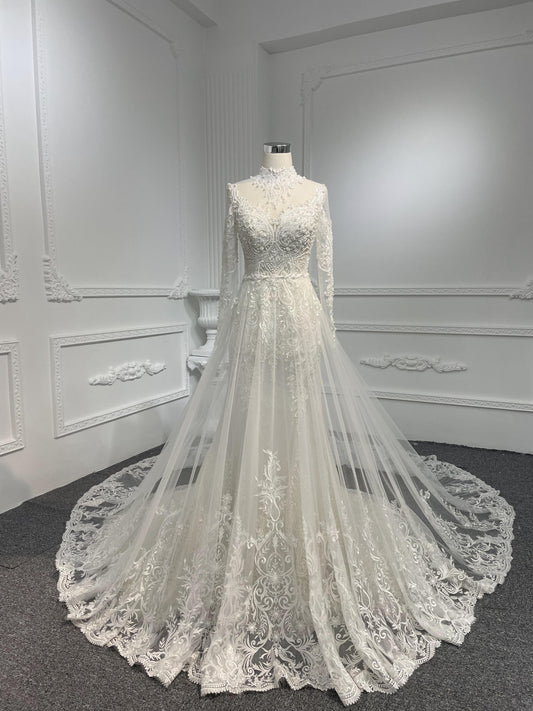 Plus Size Lace Beading Mermaid Dress