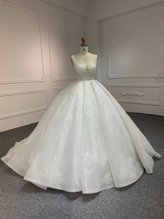 Plus Size Luxury Beaded Ballgown Dress