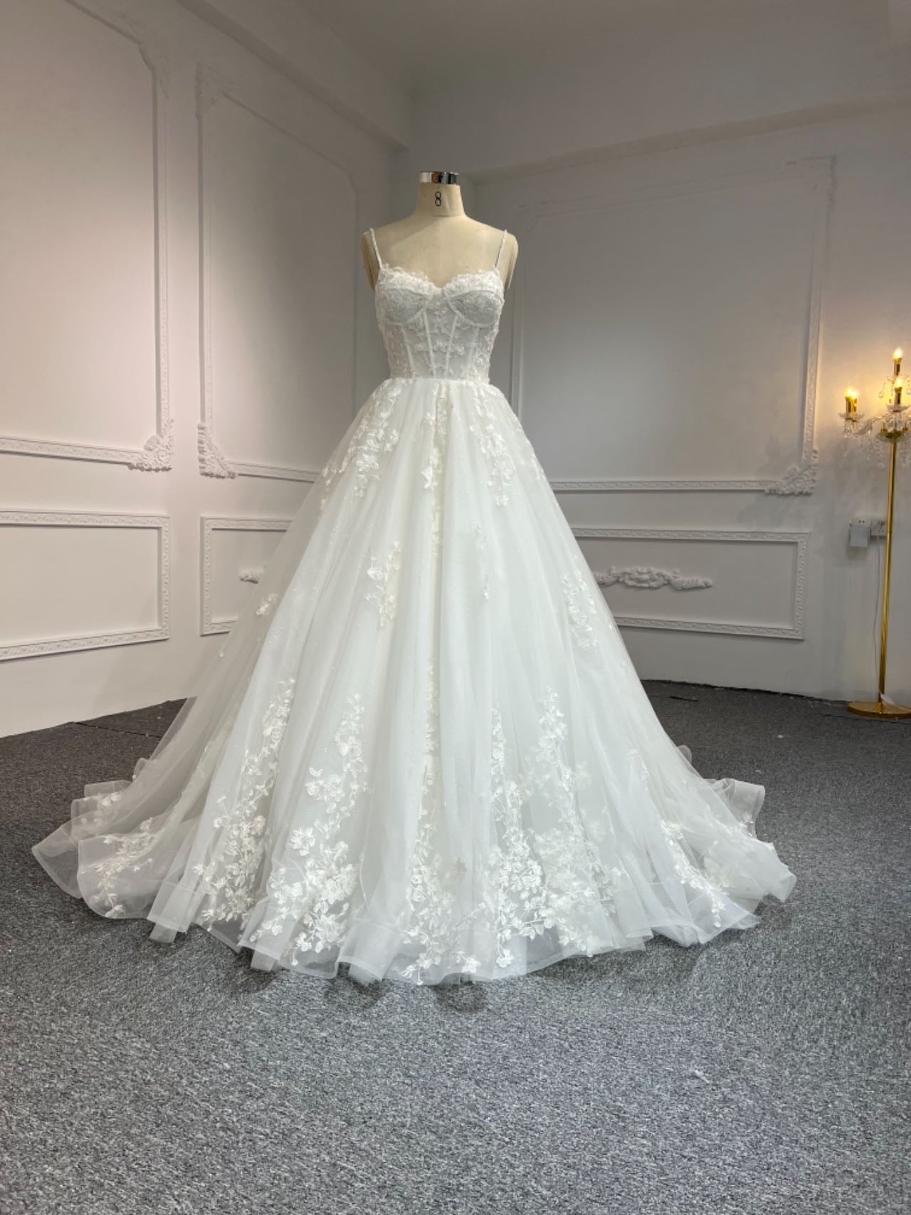 Plus Size Lace A-Line Wedding Dress
