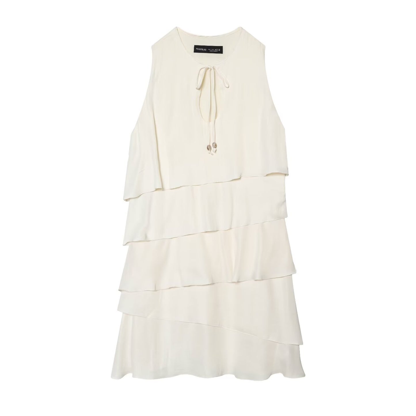 Plus Size Layered Decorative Short Dress