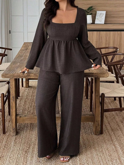 plus-size-square-neck-set