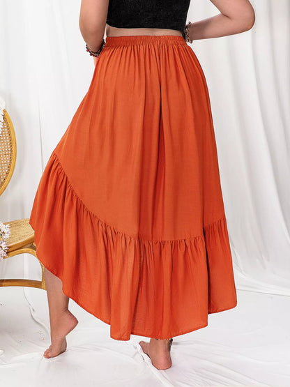 plus-size-ruffled-high-low-skirt
