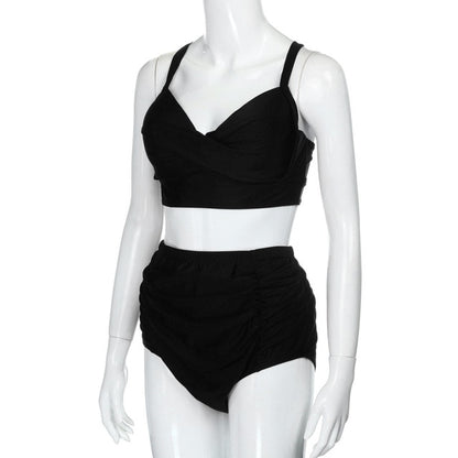 Plus Size High Waist Flower Print Bikini - Plus Size XL-4XL - View 7
