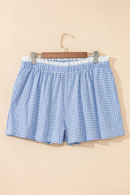 Plus Size Plaid Print Shorts - Plus Size XL-4XL - View 6