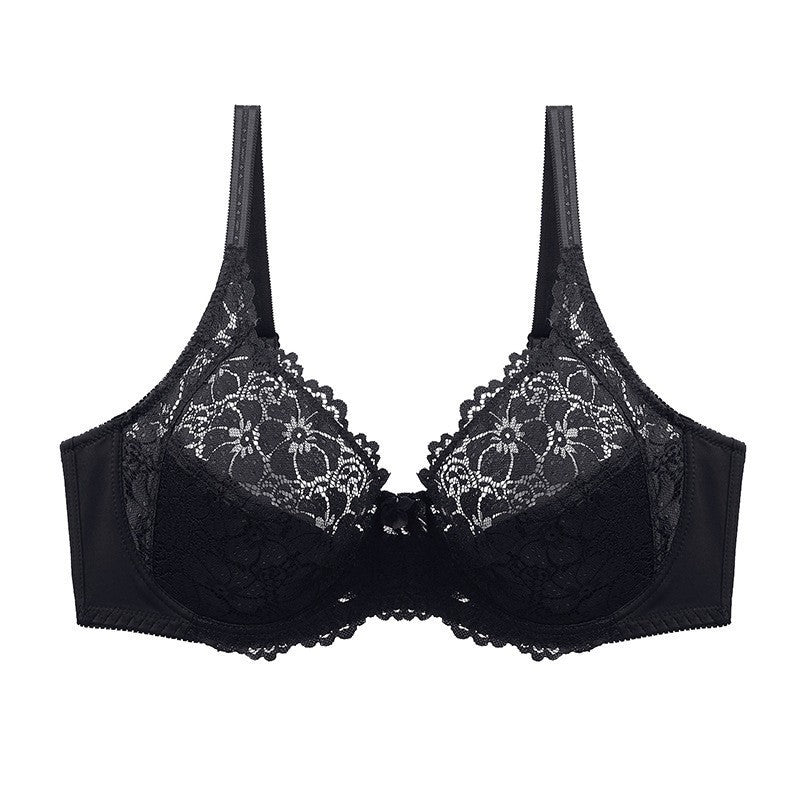 Plus Size Lace 3/4 Cup Comfortable Bra
