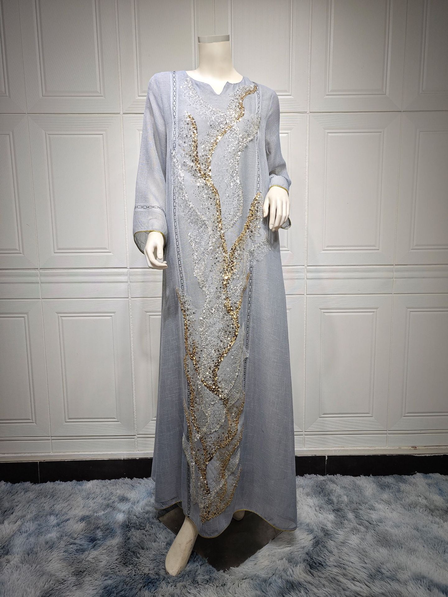 Plus Size Casual Geometric Knit Dress