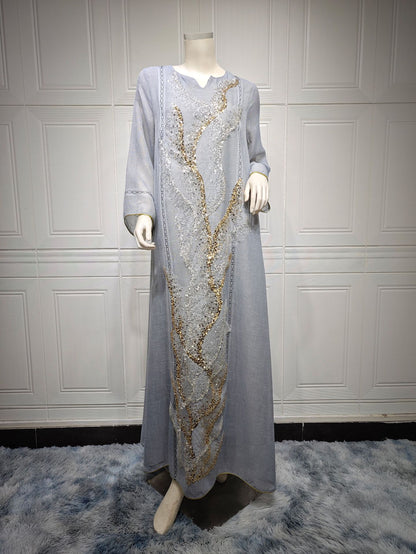 Plus Size Casual Geometric Knit Dress