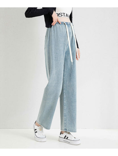 Plus Size Maternity Stretch Denim Pants - Plus Size XL-4XL - View 4