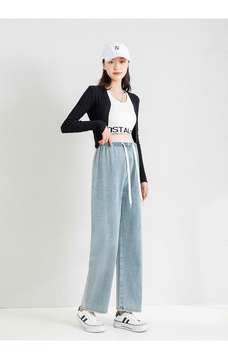 Plus Size Maternity Stretch Denim Cropped Pants