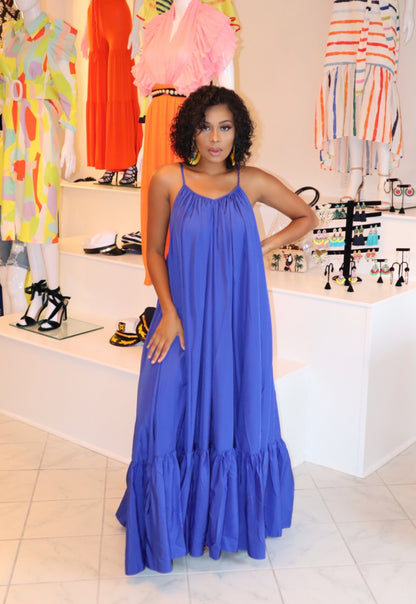 Sexy Strapless Sleeveless Long Flowy Maxi Dress for Women - Maternity Beach Dress - Plus Size Clothing