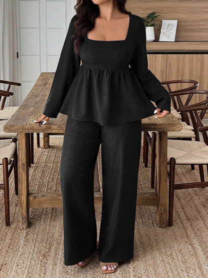 plus-size-square-neck-set