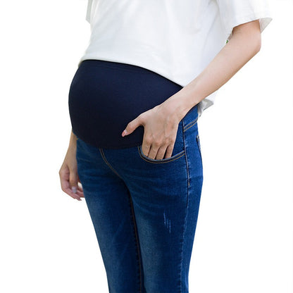 Plus Size Maternity Denim Pants - Plus Size XL-4XL - View 3
