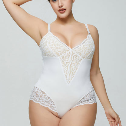Plus Size Lace Jumpsuit Romper - Plus Size XL-4XL - View 1